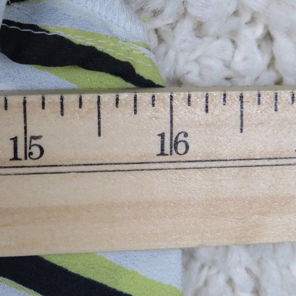 LOFT*‎ Women's Short Sleeve Boat Neck Pullover Blouse Size XXSP~ 1/4 Button Back - Picture 6 of 8